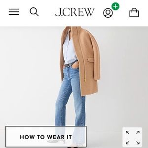 J Crew tan Jacket warm winter coat